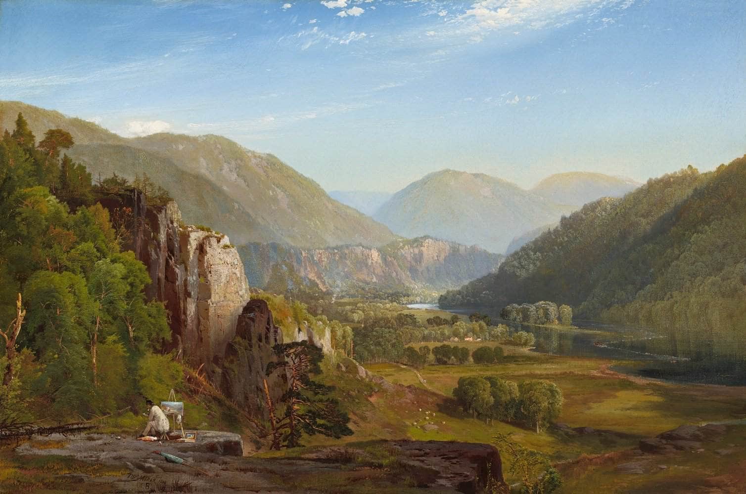 The Juniata, Evening Painting Thomas Moran Canvas Art Fine Art Print