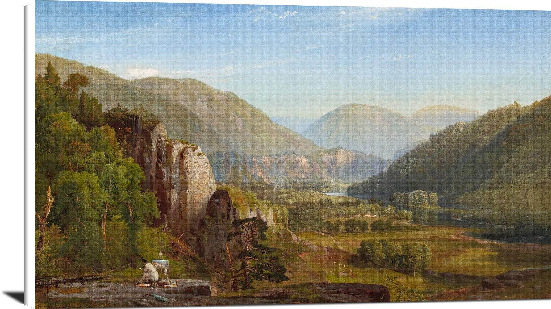 The Juniata, Evening Painting Thomas Moran Canvas Art Fine Art Print
