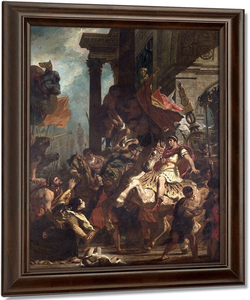 The Justice Of Trajan (53 117) By Ferdinand Victor Eugene Delacroix Fine Art Print
