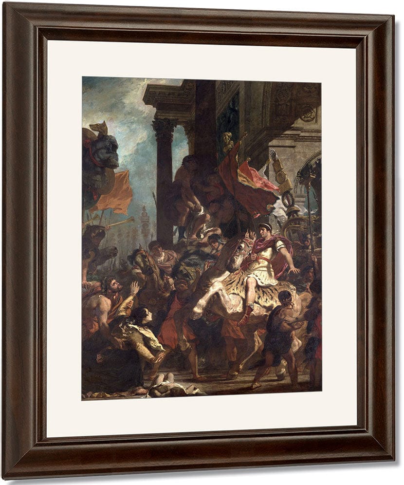 The Justice Of Trajan (53 117) By Ferdinand Victor Eugene Delacroix Fine Art Print