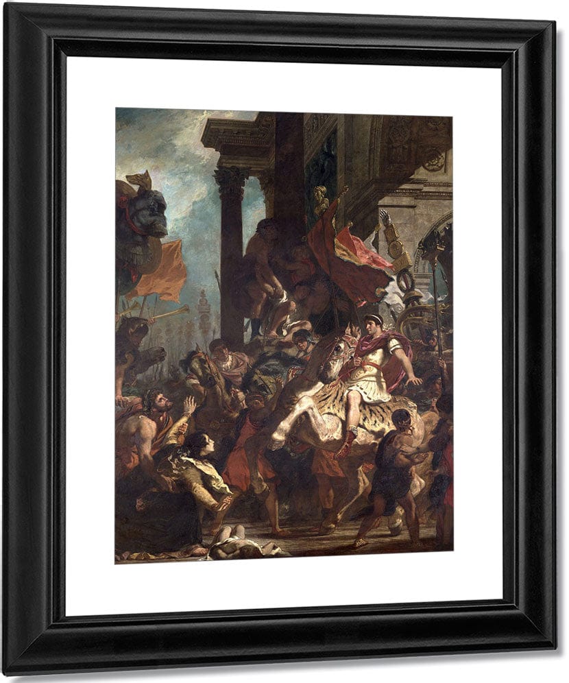 The Justice Of Trajan (53 117) By Ferdinand Victor Eugene Delacroix Fine Art Print