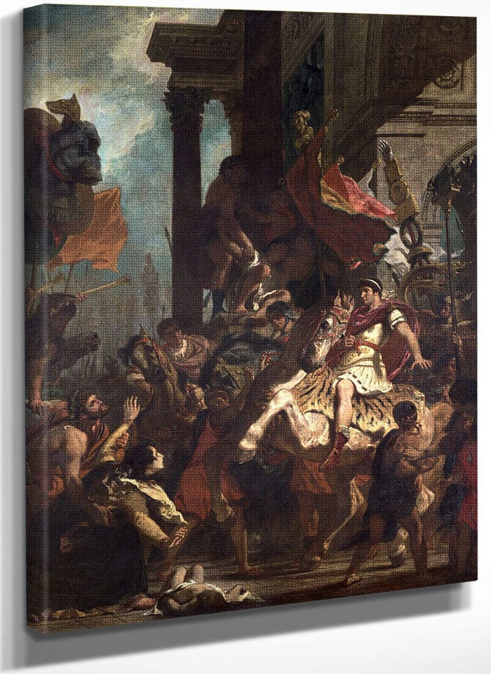 The Justice Of Trajan (53 117) By Ferdinand Victor Eugene Delacroix Fine Art Print