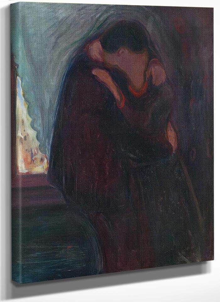 The Kiss 1897 By Edvard Munch Fine Art Print