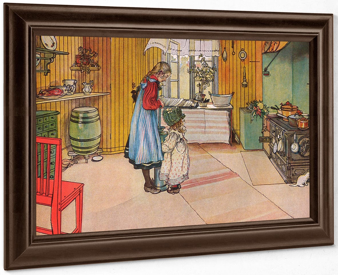 The Kitchen By Carl Larsson Fine Art Print