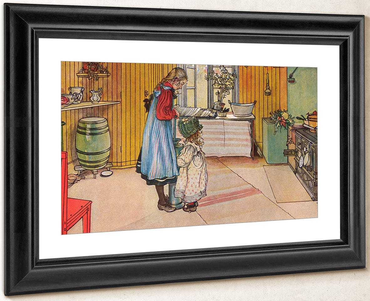 The Kitchen By Carl Larsson Fine Art Print