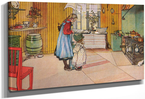 The Kitchen By Carl Larsson Fine Art Print