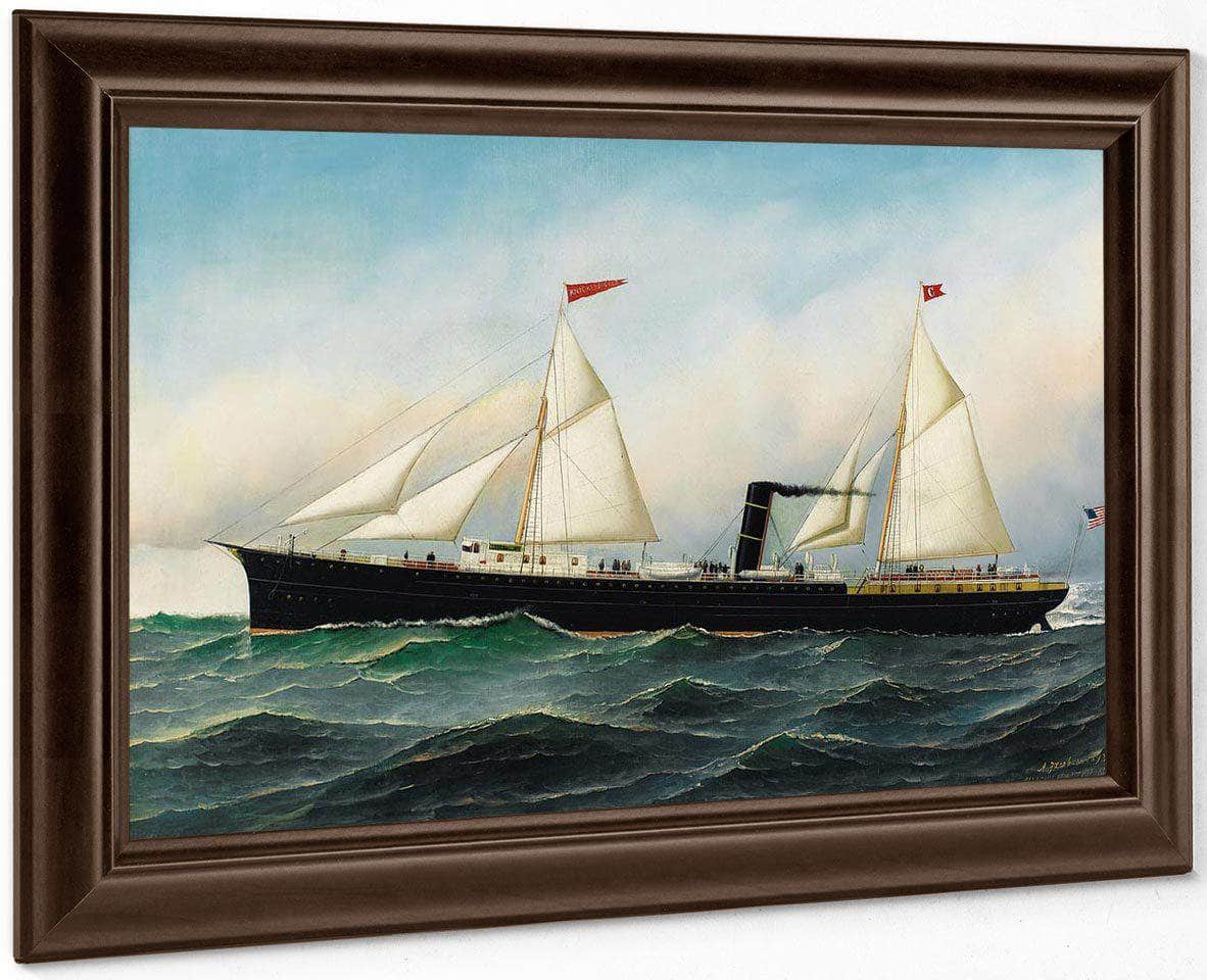 The Knickerbocker Steamboat 1892 By Antonio Jacobsen Fine Art Print