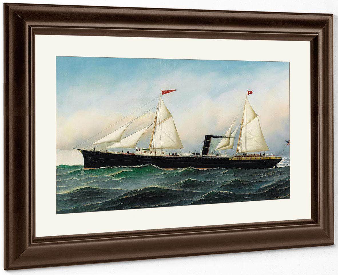 The Knickerbocker Steamboat 1892 By Antonio Jacobsen Fine Art Print