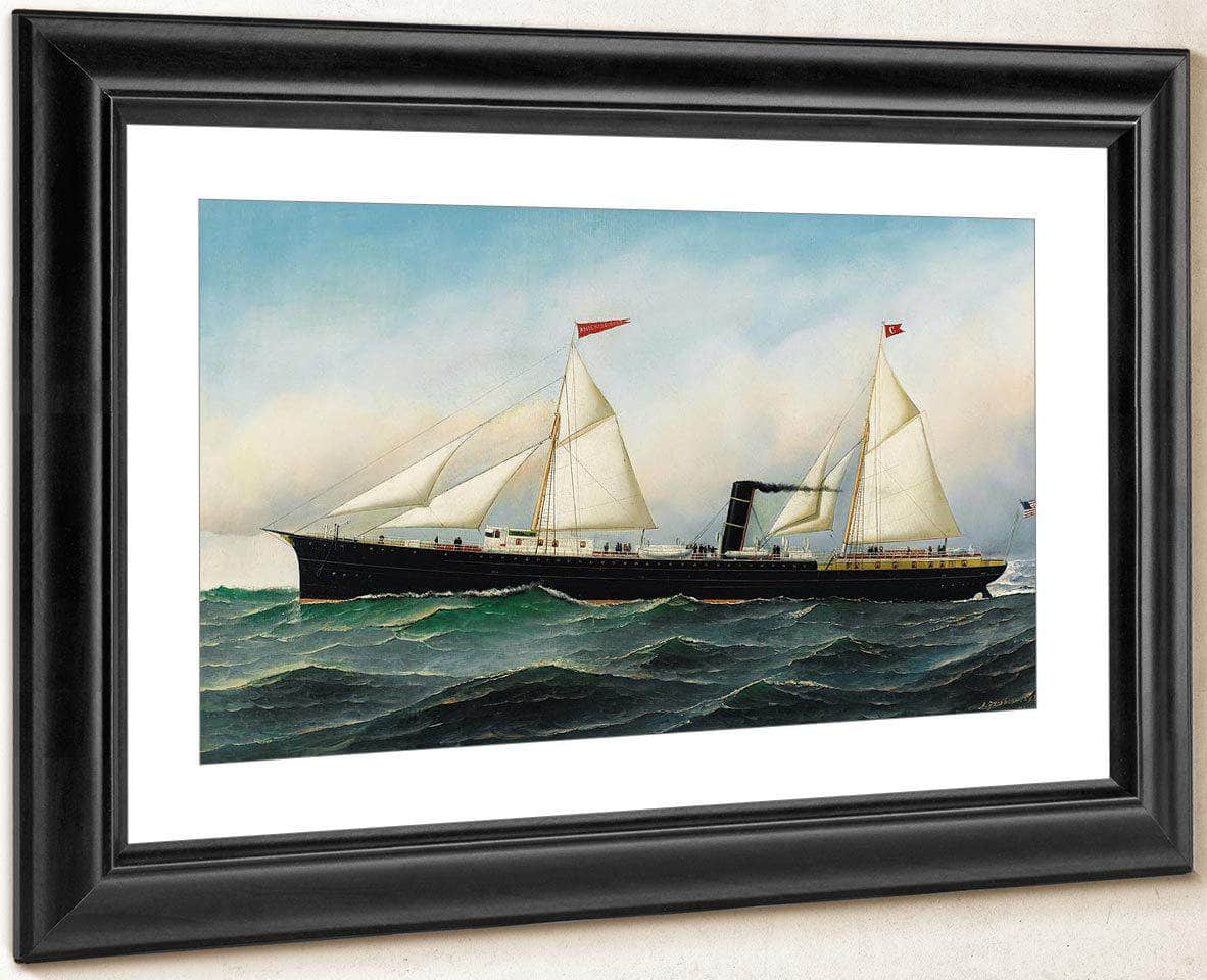 The Knickerbocker Steamboat 1892 By Antonio Jacobsen Fine Art Print