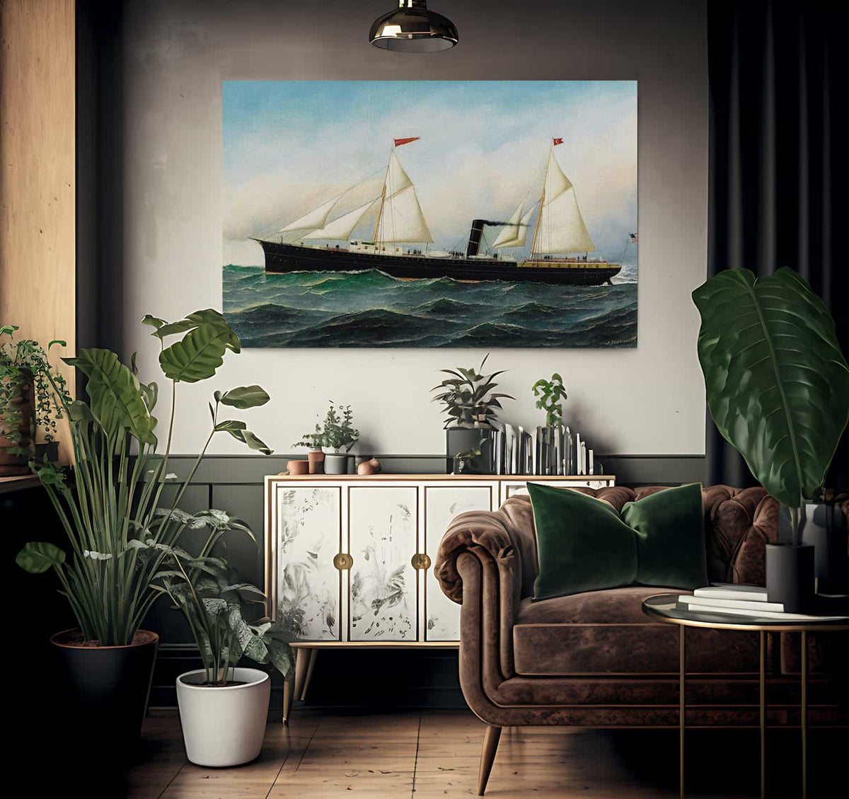 The Knickerbocker Steamboat 1892 By Antonio Jacobsen Fine Art Print