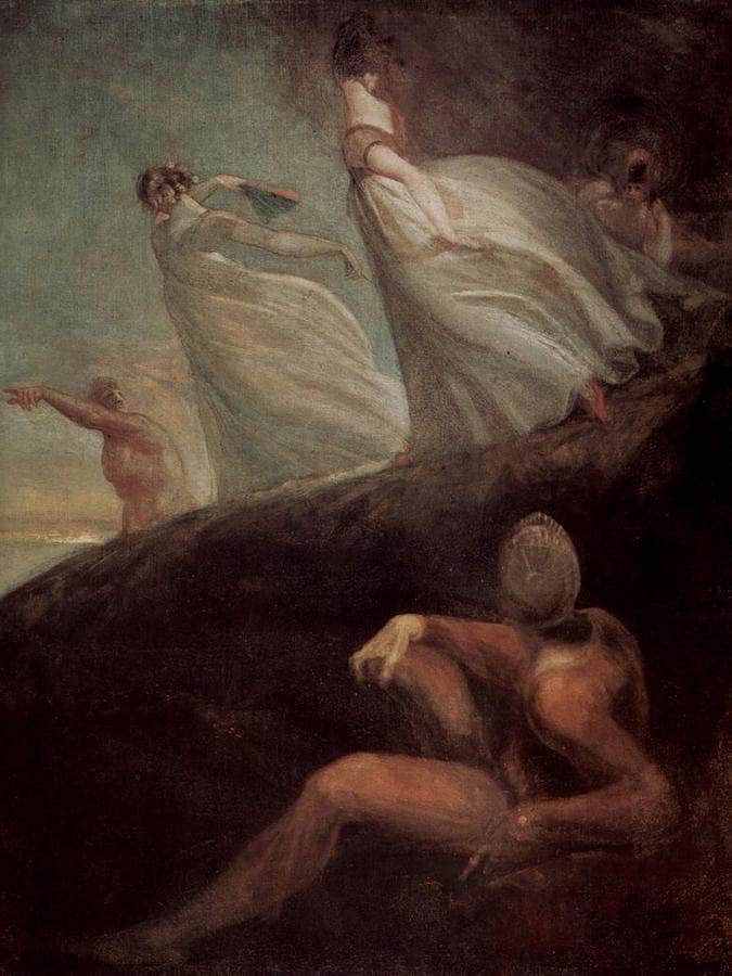 The Ladies Of Hastings By Henry Fuseli Fine Art Print