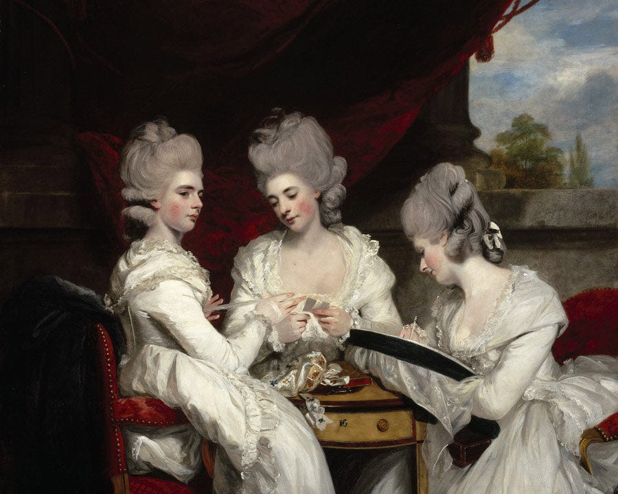 The Ladies Waldegrave By Joshua Reynolds Fine Art Print