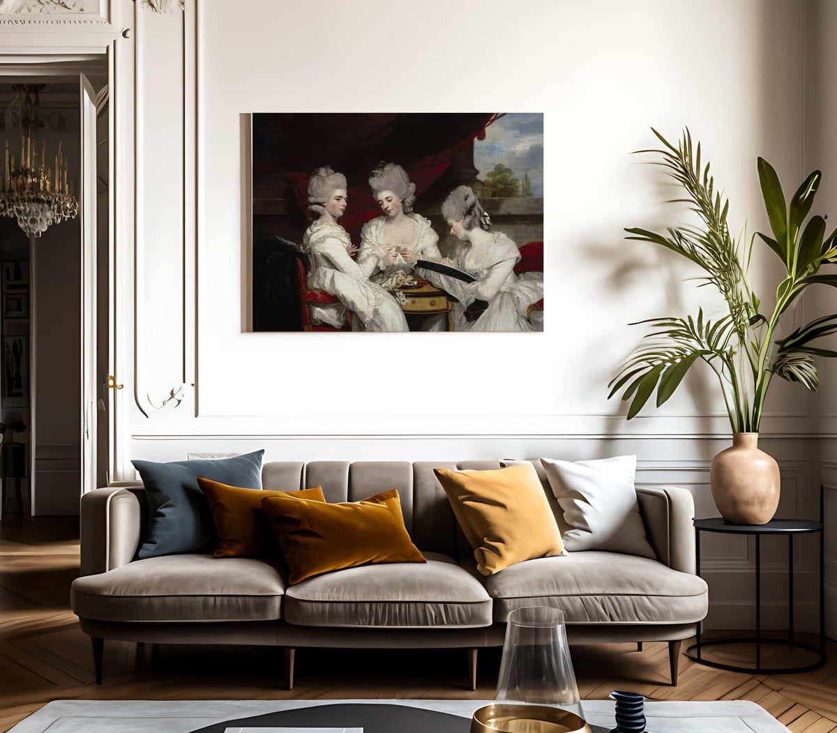 The Ladies Waldegrave By Joshua Reynolds Fine Art Print