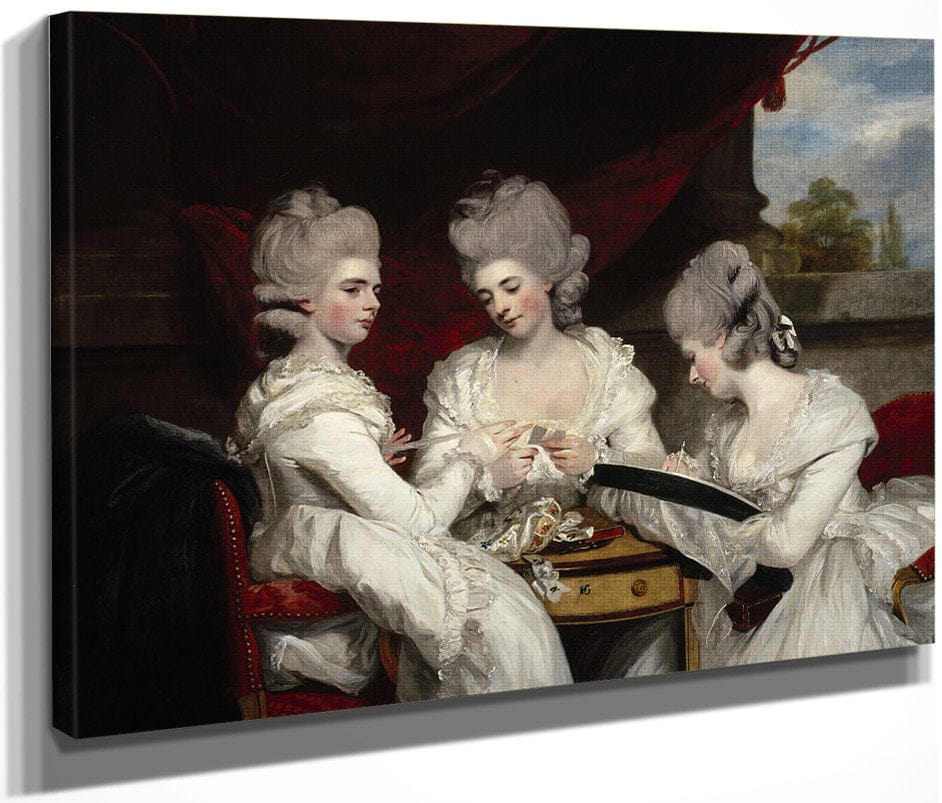 The Ladies Waldegrave By Joshua Reynolds Fine Art Print