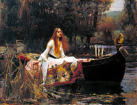 The Lady Of Shalott Painting John William Waterhouse Canvas Art Fine Art Print