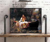 The Lady Of Shalott Painting John William Waterhouse Canvas Art Fine Art Print
