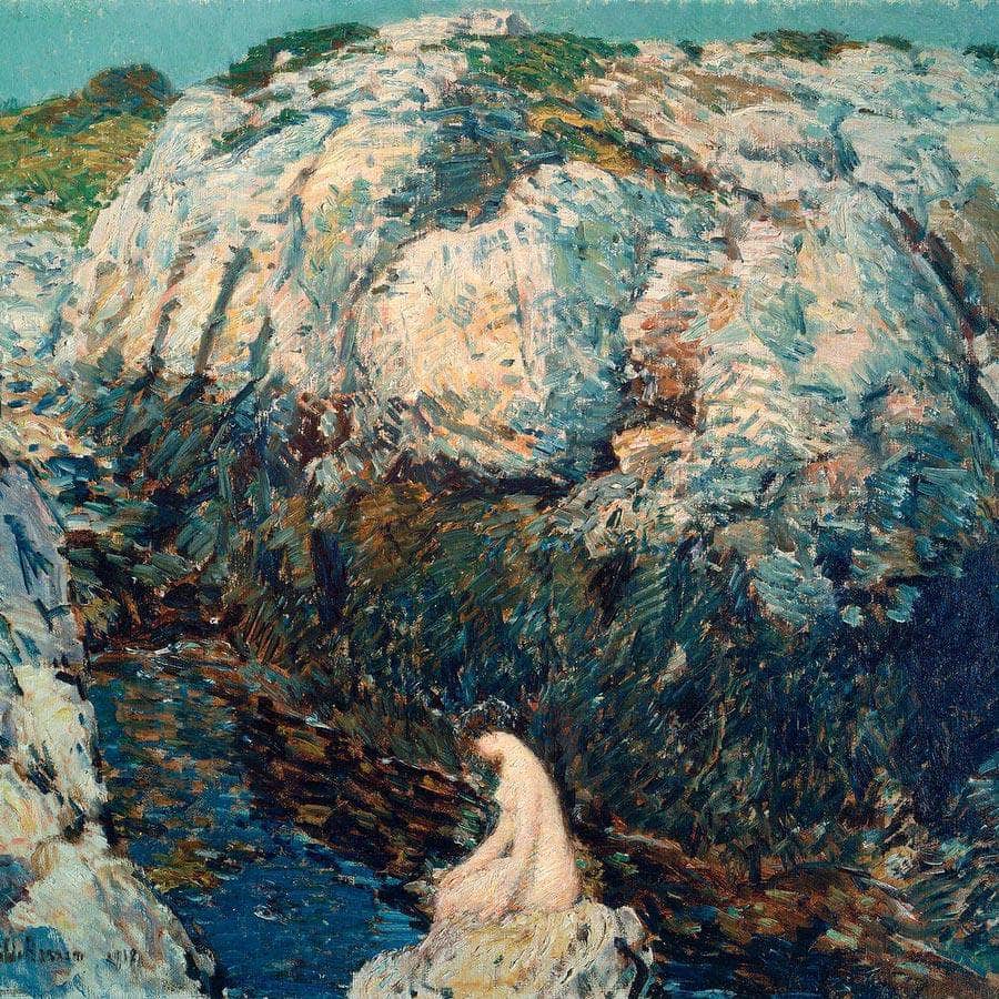 The Lady Of The Gorge By Childe Hassam Fine Art Print