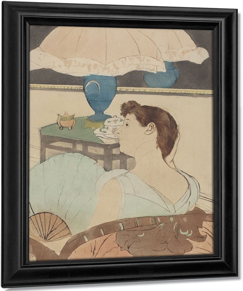 The Lamp By Mary Cassatt Fine Art Print