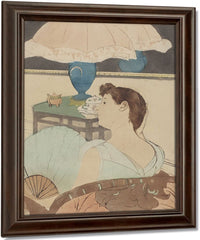 The Lamp By Mary Cassatt Fine Art Print