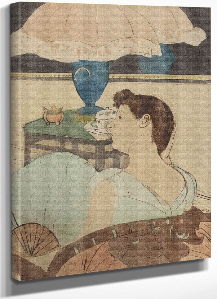 The Lamp By Mary Cassatt Fine Art Print