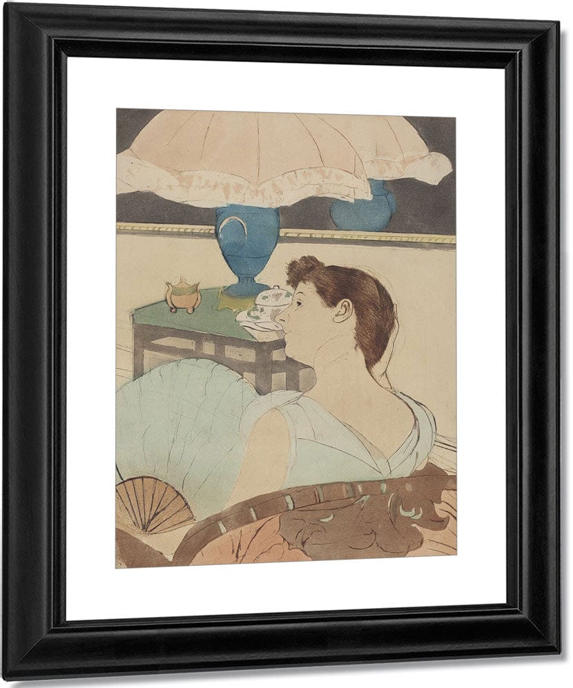 The Lamp By Mary Cassatt Fine Art Print
