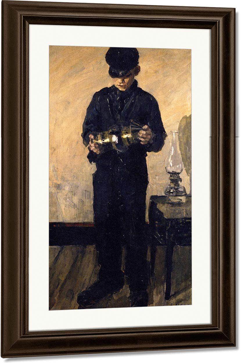 The Lamp Lighter By James Ensor Fine Art Print