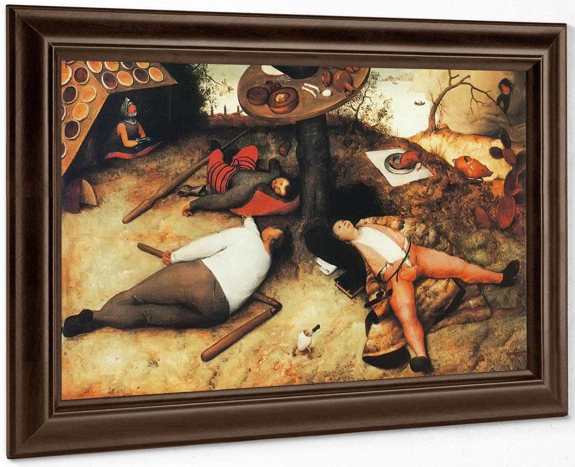 The Land Of Cockaigne 2 1567 By Pieter Bruegel Fine Art Print