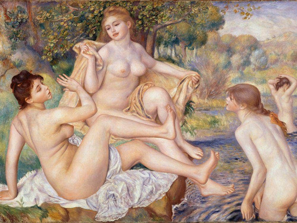 The Large Bathers 1884 1887 1178X1708Mm Philidelphia Museum Of Art By Pierre Auguste Renoir Fine Art Print