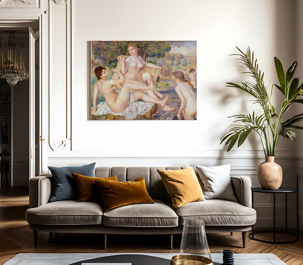 The Large Bathers 1884 1887 1178X1708Mm Philidelphia Museum Of Art By Pierre Auguste Renoir Fine Art Print