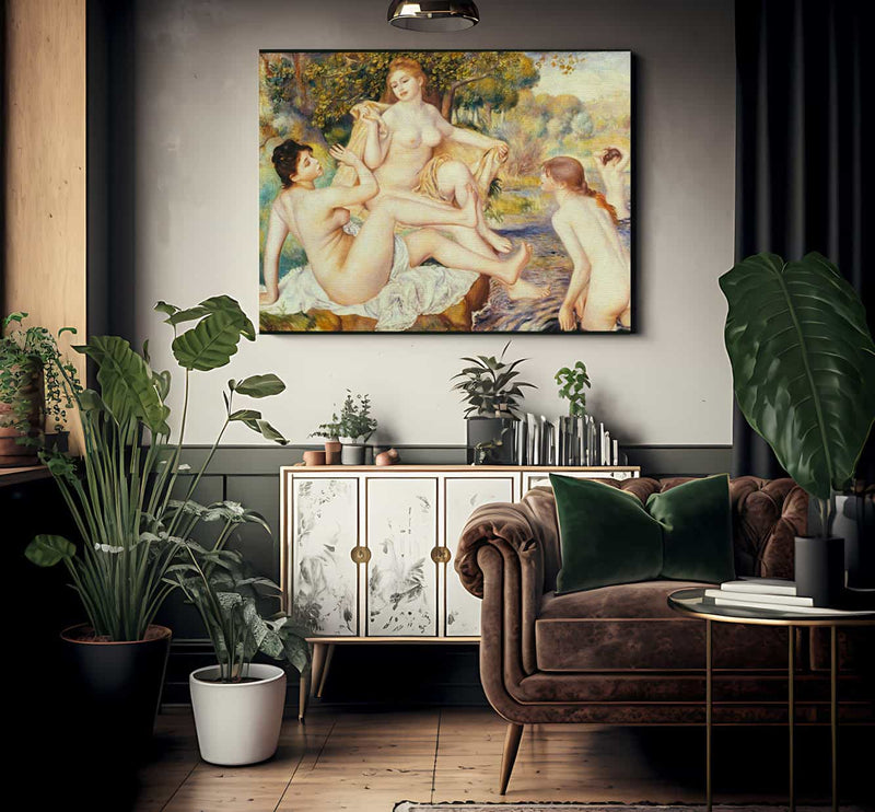 The Large Bathers By Pierre August Renoir Fine Art Print