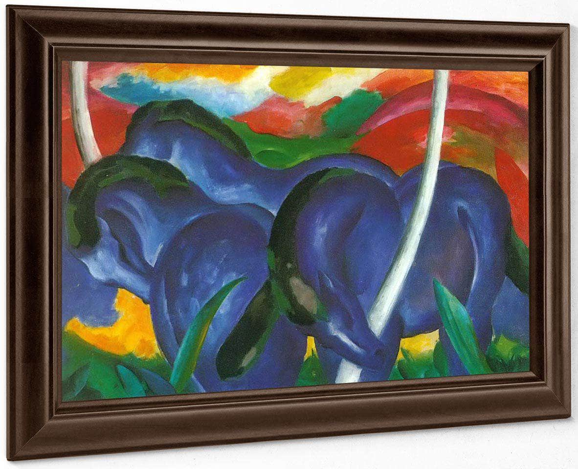The Large Blue Horses By Franz Marc Fine Art Print