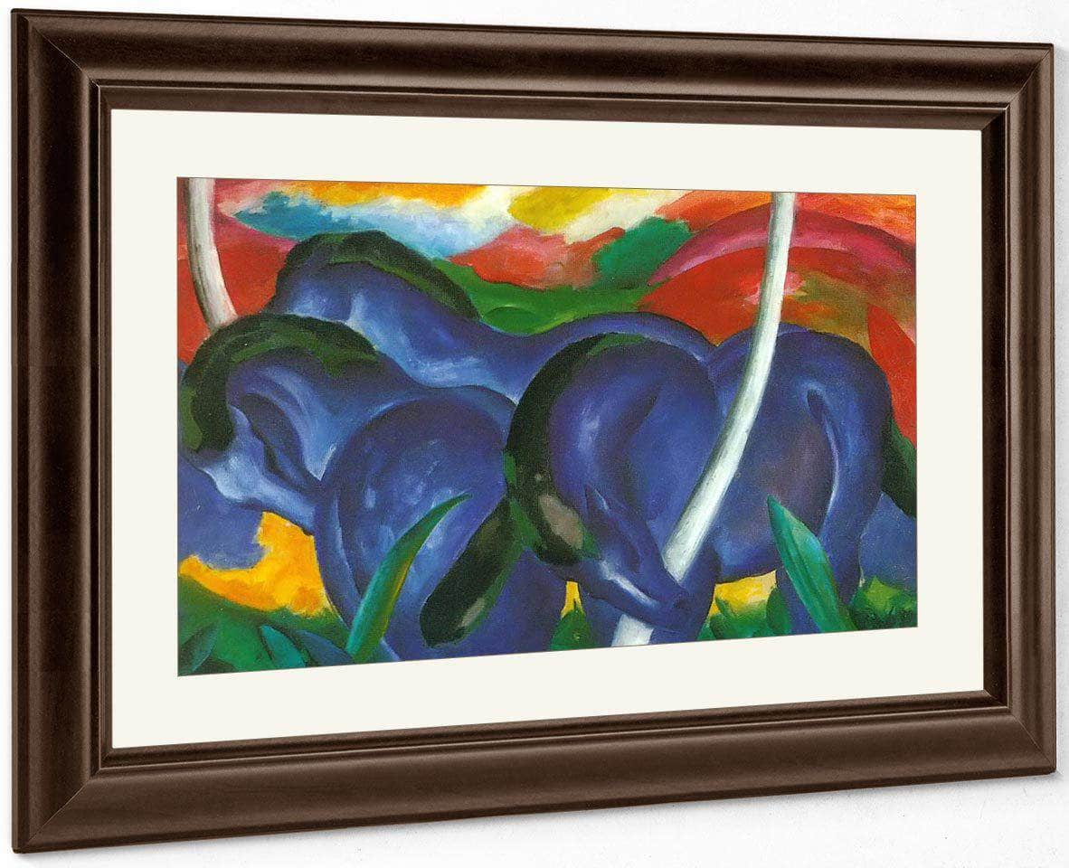 The Large Blue Horses By Franz Marc Fine Art Print