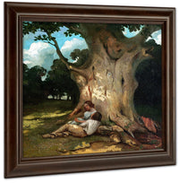 The Large Oak By Jean Desire Gustave Courbet Fine Art Print