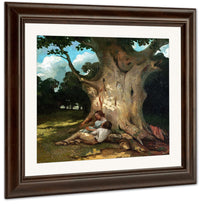 The Large Oak By Jean Desire Gustave Courbet Fine Art Print