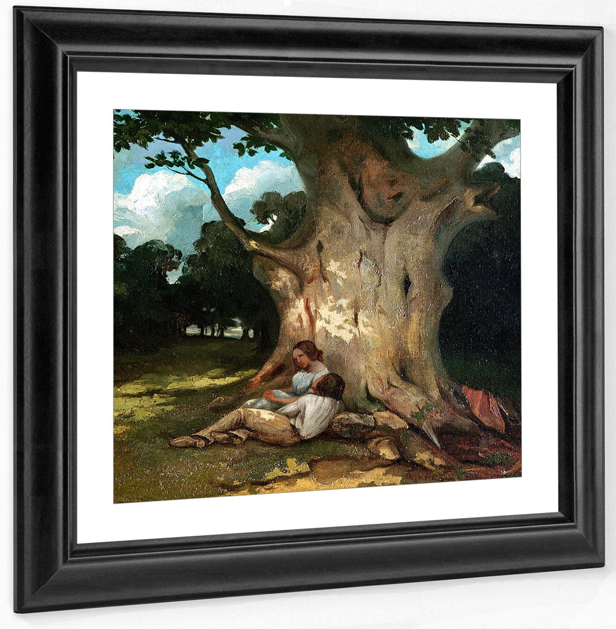 The Large Oak By Jean Desire Gustave Courbet Fine Art Print