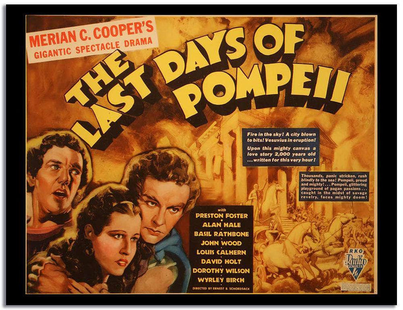 The Last Days Of Pompeii  Vintage Poster Fine Art Print