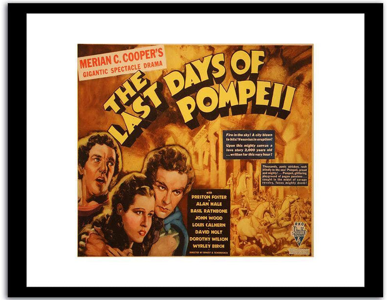 The Last Days Of Pompeii  Vintage Poster Fine Art Print
