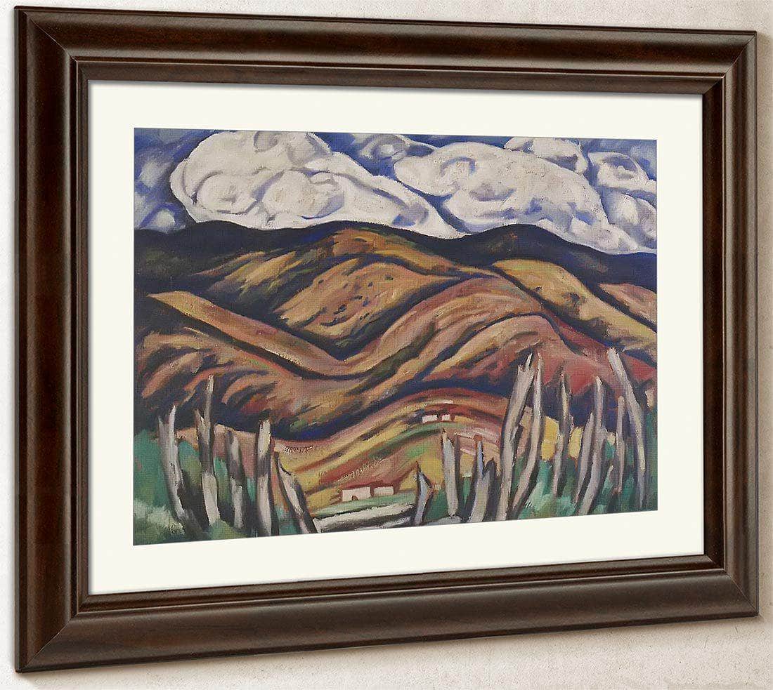 The Last Of New England The Beginning Of New Mexico By Marsden Hartley Fine Art Print