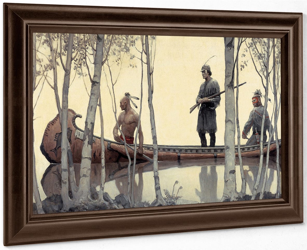 The Last Of The Mohicans By NC Wyeth Fine Art Print