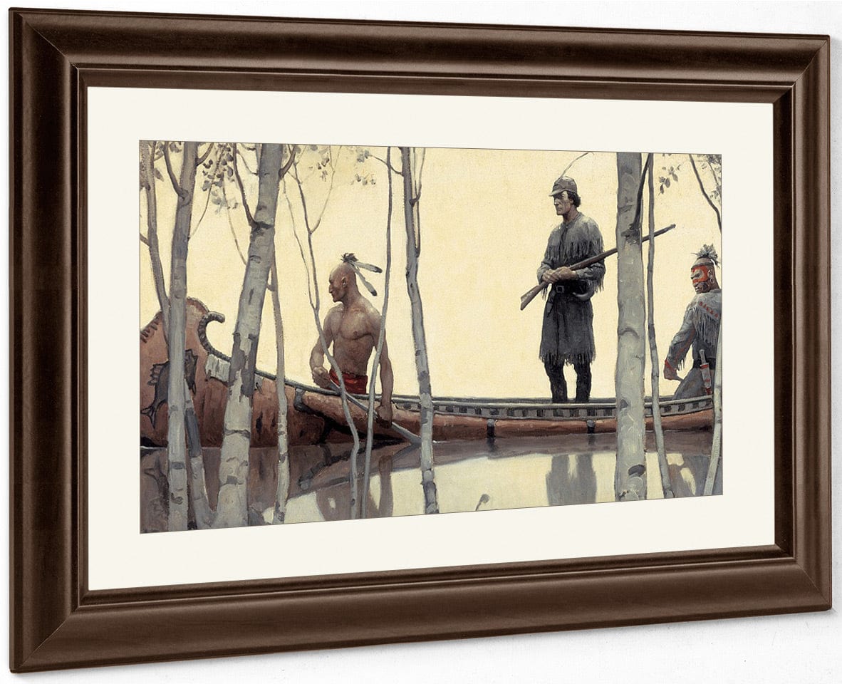 The Last Of The Mohicans By NC Wyeth Fine Art Print