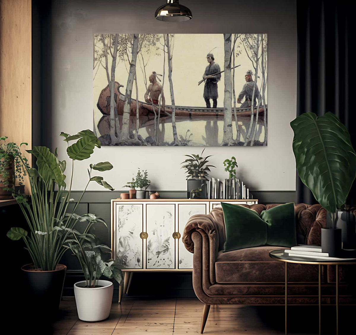 The Last Of The Mohicans By NC Wyeth Fine Art Print