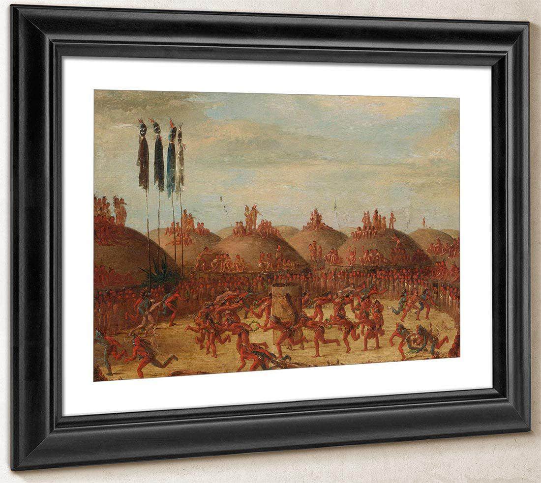 The Last Race, Mandan O Kee Pa Ceremony By George Catlin Fine Art Print