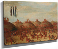 The Last Race, Mandan O Kee Pa Ceremony By George Catlin Fine Art Print