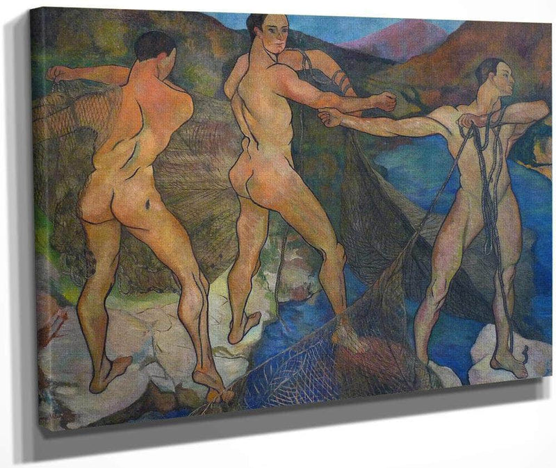 The Launch Of The Net 1914 By Suzanne Valadon Fine Art Print