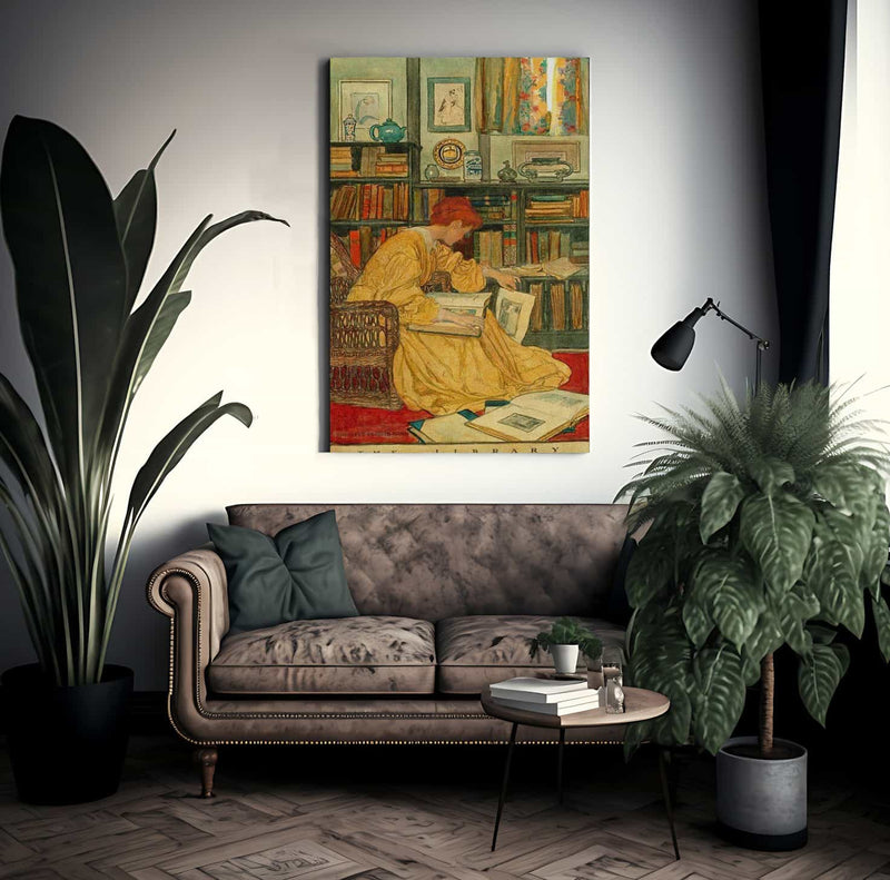 The Library By Elizabeth Shippen Green Fine Art Print