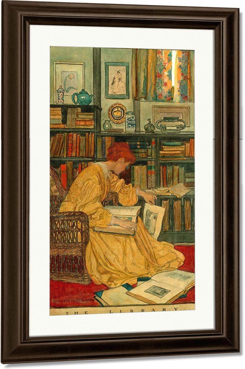 The Library By Elizabeth Shippen Green Fine Art Print