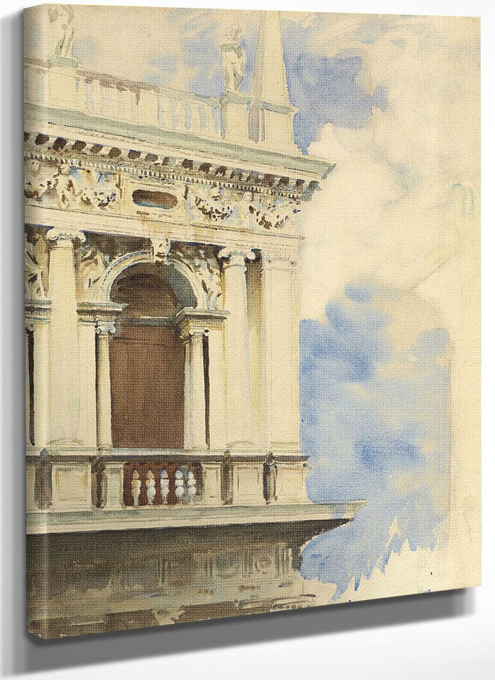 The Library In Venice By John Singer Sargent Fine Art Print
