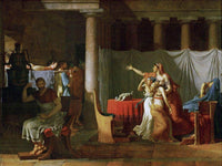 The Lictors Bring To Brutus The Bodies Of His Sons By Jacques Louis David Fine Art Print