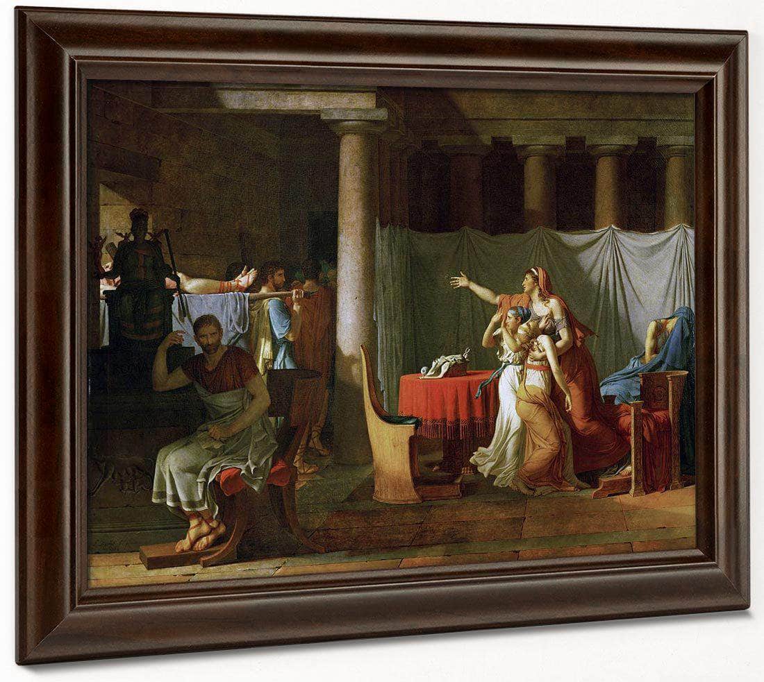 The Lictors Bring To Brutus The Bodies Of His Sons By Jacques Louis David Fine Art Print