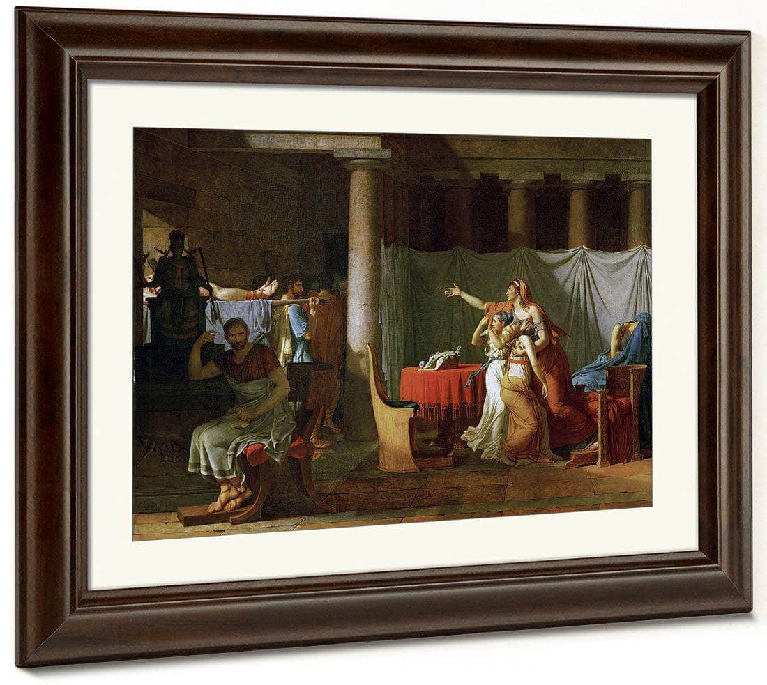 The Lictors Bring To Brutus The Bodies Of His Sons By Jacques Louis David Fine Art Print